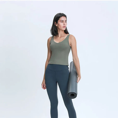 Women's Athletic V-Neck Tank Top